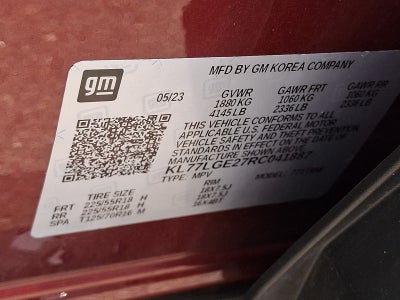 2024 Chevrolet Trax FWD 1RS