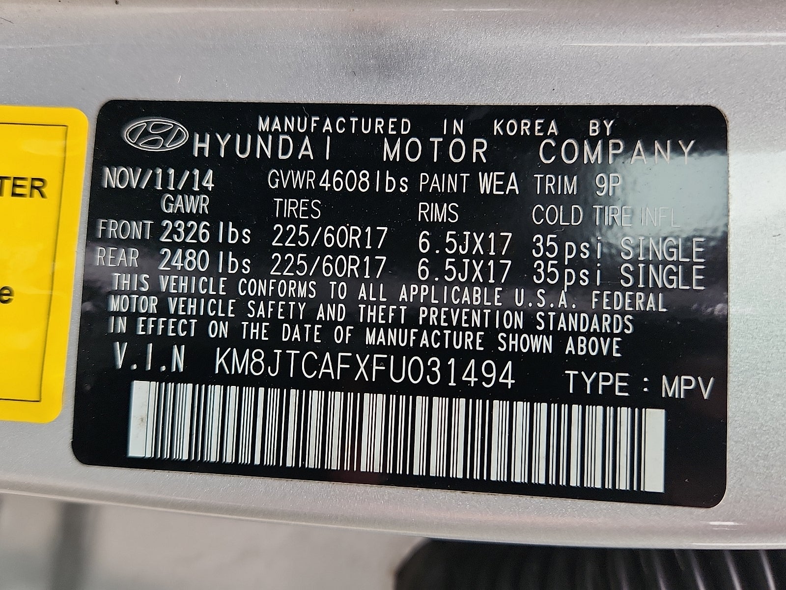 2015 Hyundai Tucson GLS