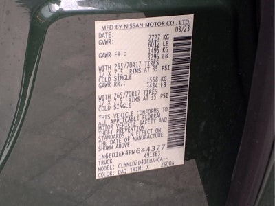 2023 Nissan Frontier PRO-4X