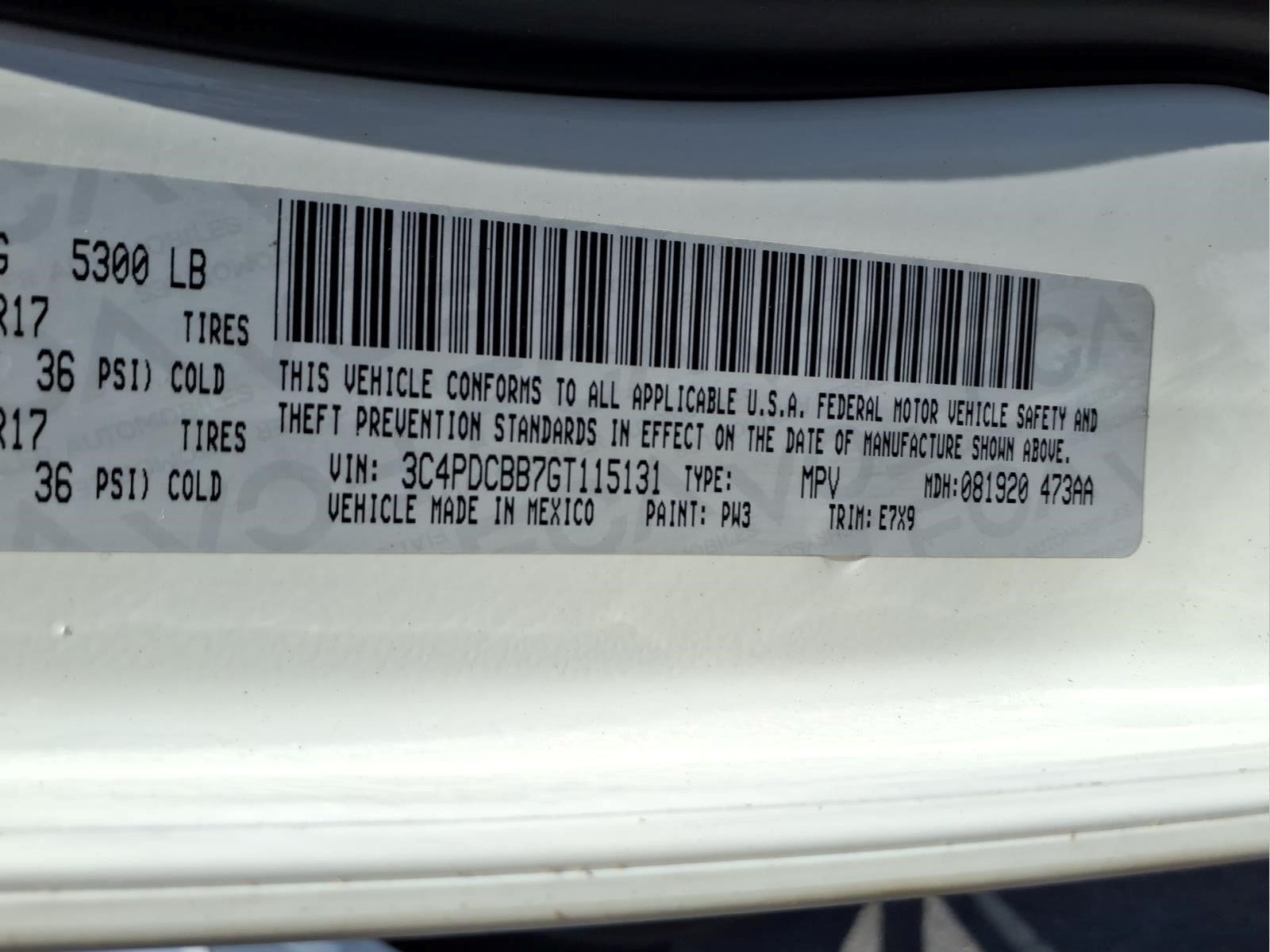 2016 Dodge Journey SXT