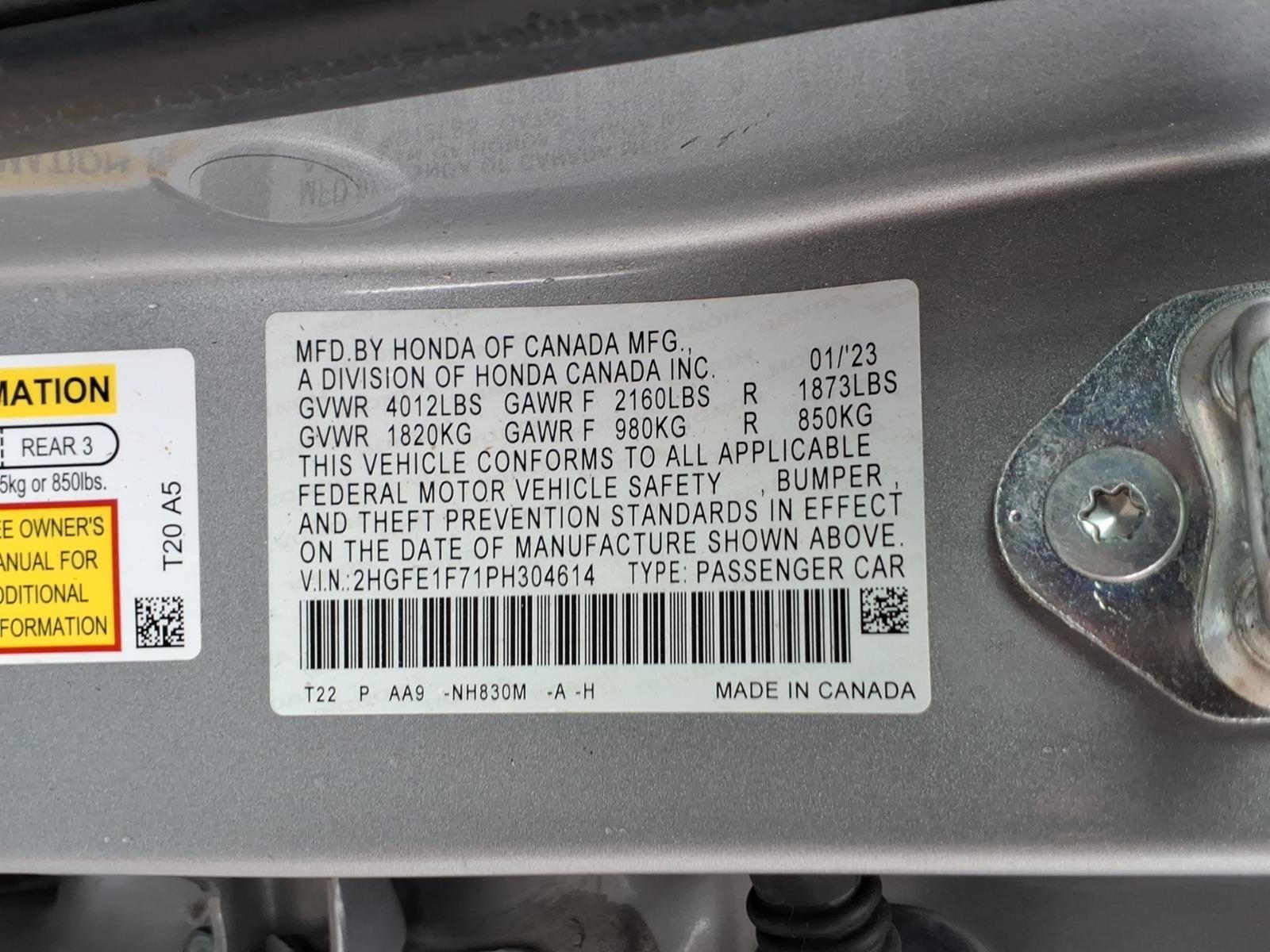 2023 Honda Civic EX