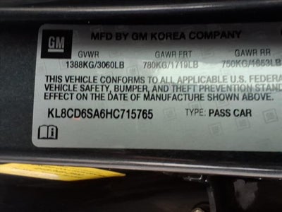 2017 Chevrolet Spark 1LT CVT