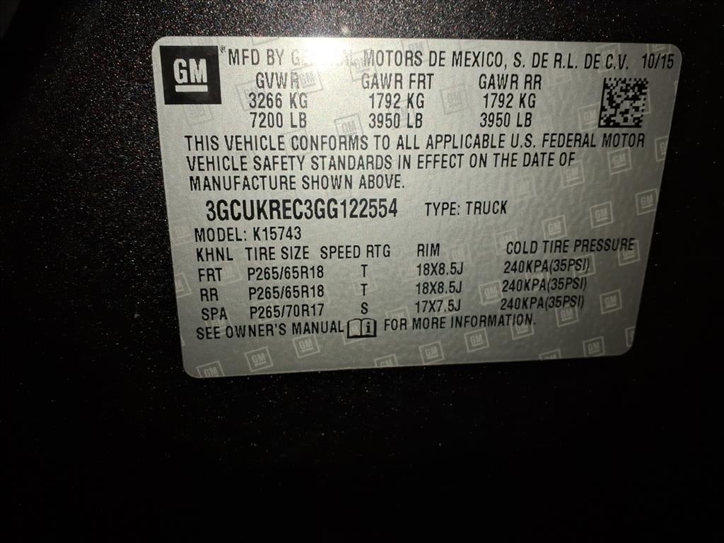 2016 Chevrolet Silverado 1500 LT