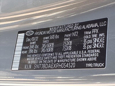 2023 Hyundai Santa Cruz SEL