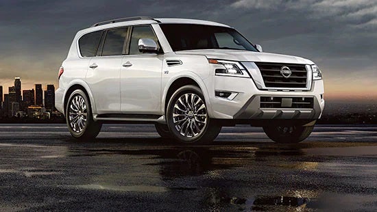 2023 Nissan Armada new 22-inch 14-spoke aluminum-alloy wheels. | Peruzzi Nissan in Fairless Hills PA