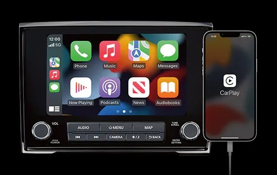 Stay connected with a standard 8" touch-screen display 2023 Nissan Titan | Peruzzi Nissan in Fairless Hills PA