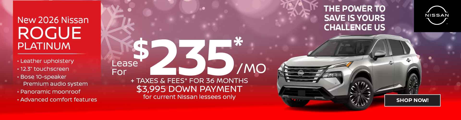 New 2026 Nissan Rogue Platinum 