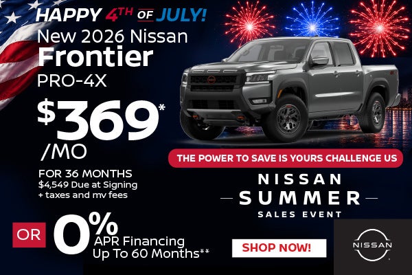 New 2026 Nissan Frontier PRO-4X