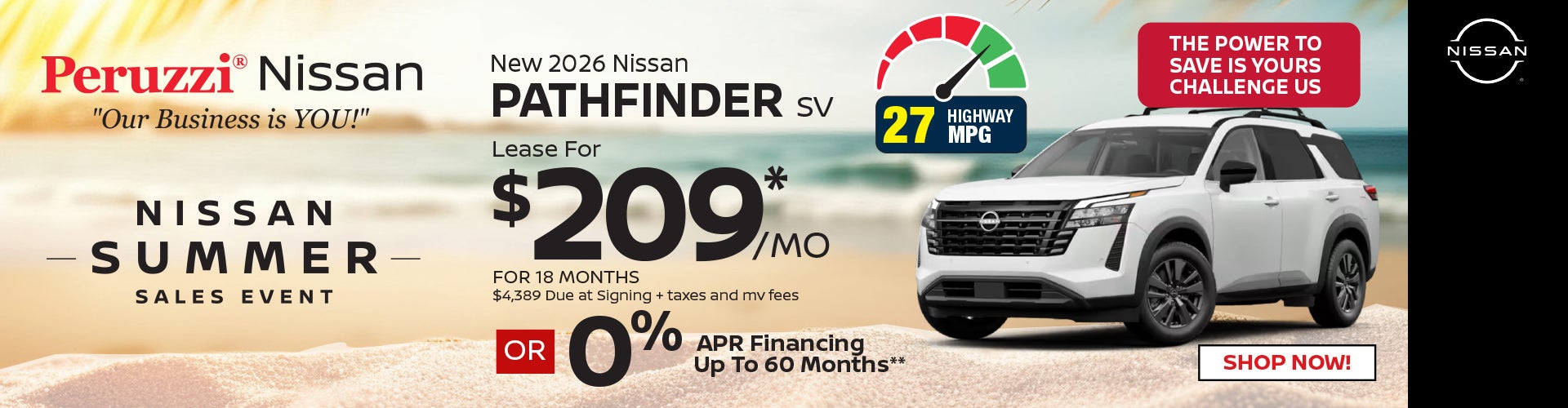 New 2026 Nissan Pathfinder SV