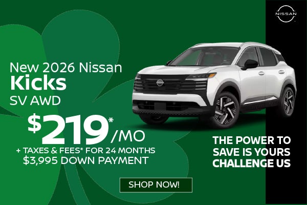 New 2026 Nissan Kicks SV AWD