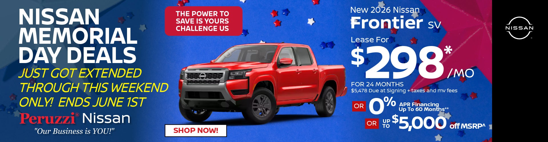 New 2026 Nissan Frontier SV