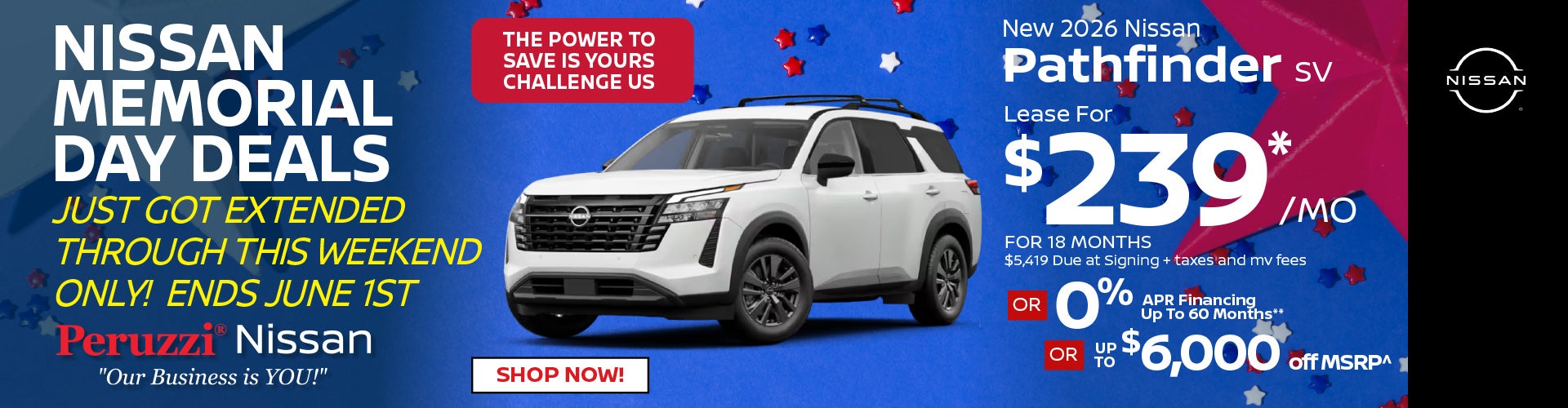 New 2026 Nissan Pathfinder SV