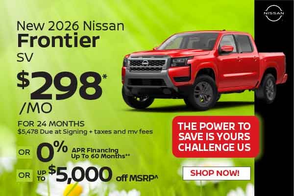 New 2026 Nissan Frontier SV