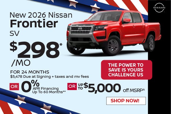 New 2026 Nissan Frontier SV