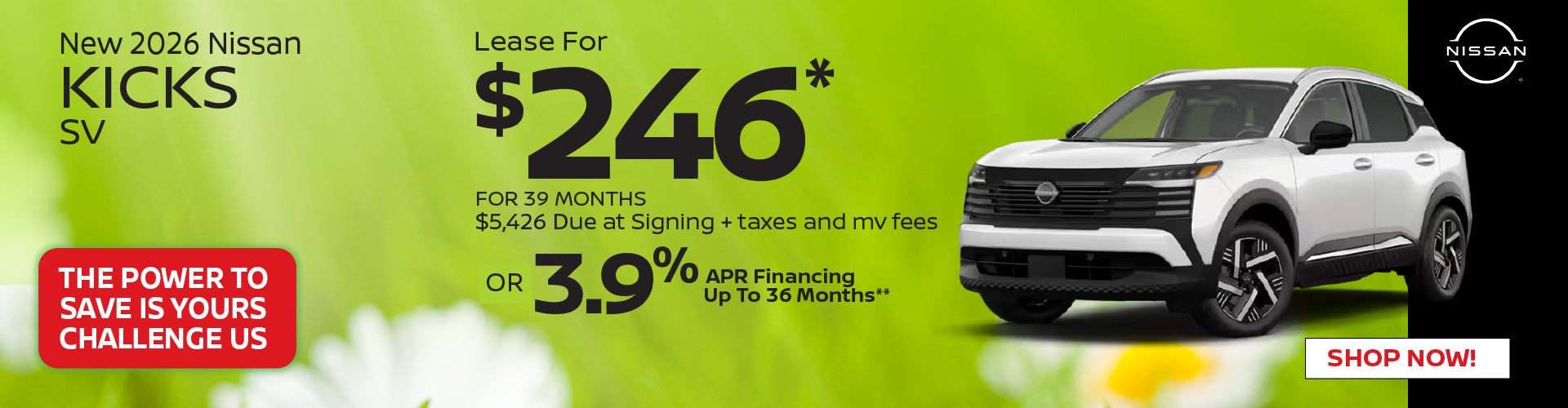 New 2026 Nissan Kicks SV 