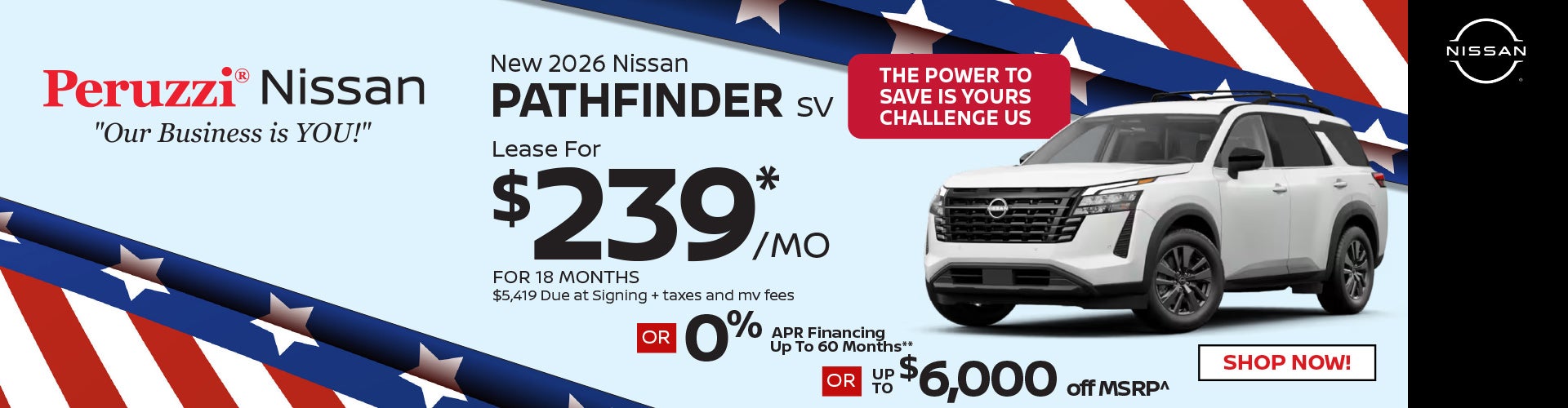 New 2026 Nissan Pathfinder SV