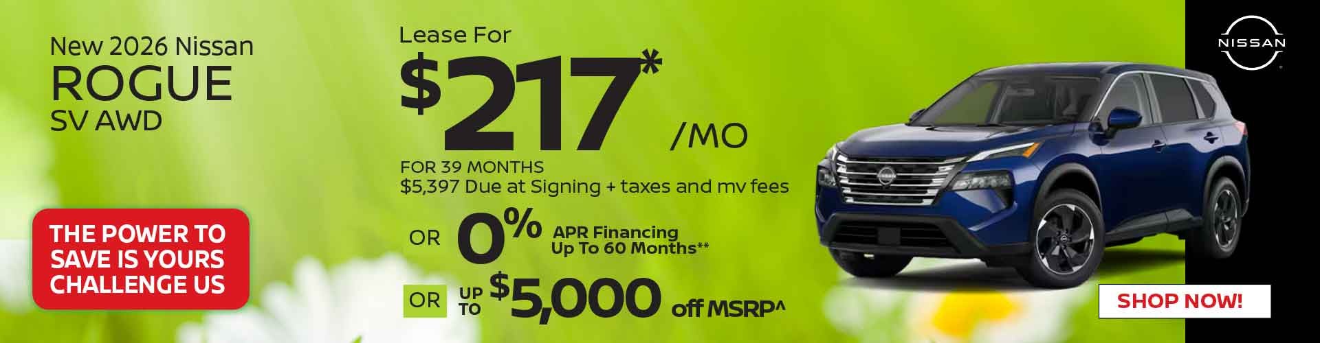 New 2026 Nissan Rogue SV AWD