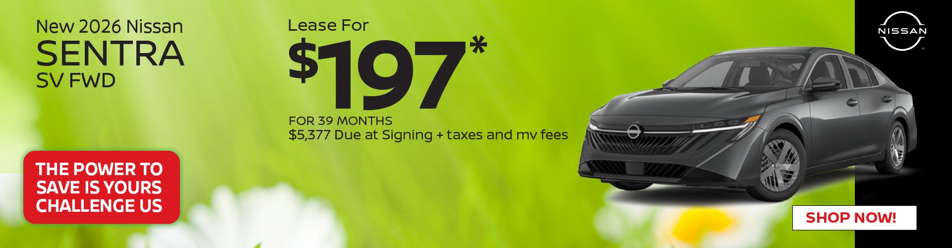 New 2026 Nissan Sentra SV FWD 
