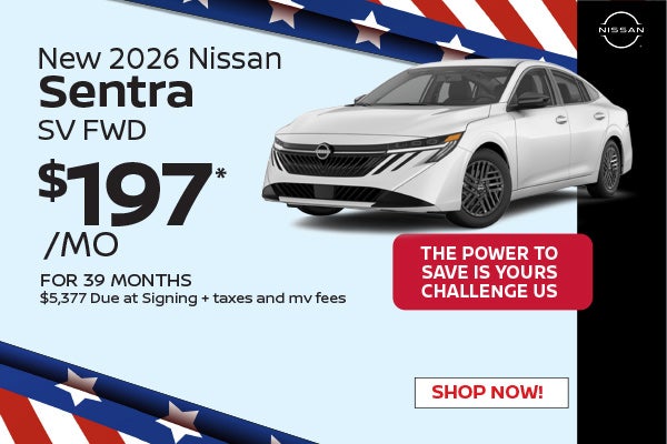 New 2026 Nissan Sentra SV FWD 
