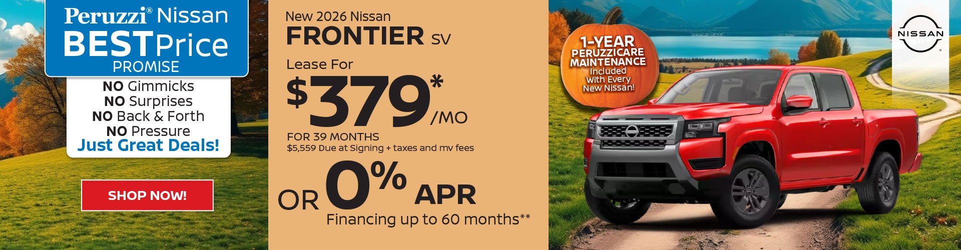 2026 Nissan Frontier SV October