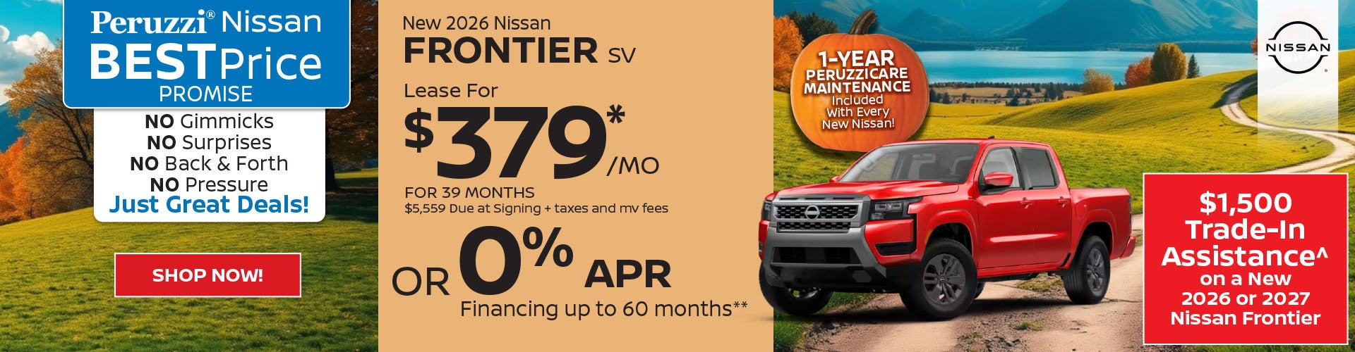 New 2026 Nissan Frontier SV 
