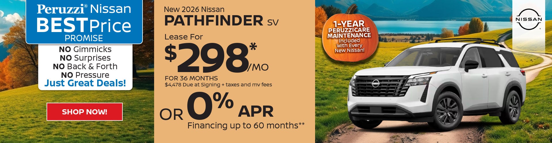 2026 Nissan Pathfinder SV October
