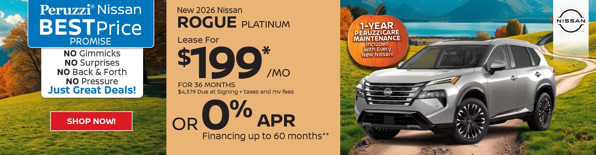 2026 Nissan Rogue Platinum October